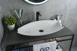 Раковина Gid N9178 51171 накладная белая 74x38x13