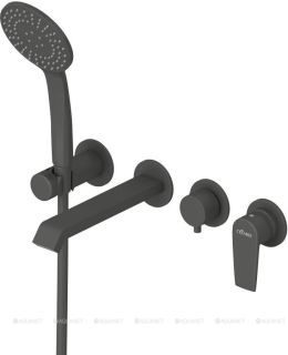 Встраиваемый смеситель для ванны и душа CEZARES NAUTIC-VDM3-NOP черный матовый