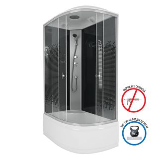 Душевая кабина Niagara NG-7510-14L BLACK 120х80х215