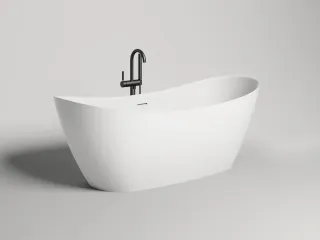 Ванна из искусственного камня Salini Noemi S-Stone 101811SMRH 185x81см RAL снаружи