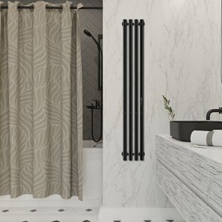 Полотенцесушитель электрический Indigo Style LSE120-18BRRt 120x18 см чёрный муар