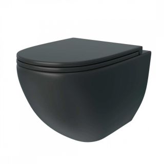 Унитаз подвесной Maretti Elena безободковый с микролифтом, EA10PBM61-560, черный