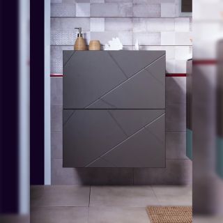 Комод для ванной Бриклаер Кристалл 4627125414787 60 см ясень анкор темный