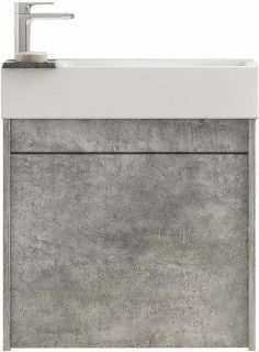 Подвесная тумба под раковину Art&Max Family 50см цемент Family-500-1D-SO-CV