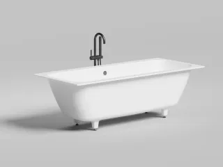 Ванна из искусственного камня Salini Orlanda Axis S-Stone 103222MRH 180x80см RAL снаружи