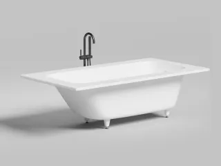 Ванна из искусственного камня Salini Orlanda Plus Kit S-Stone 102124MRH 190x100см RAL снаружи