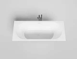 Ванна из искусственного камня Salini Ornella Axis Kit S-Sense 104713G 170x70см белый глянцевый