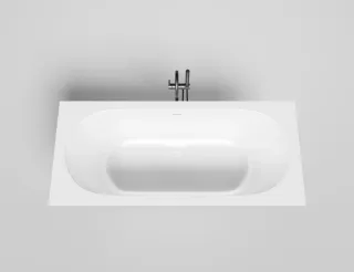 Ванна из искусственного камня Salini Ornella Axis Kit S-Sense 103511M 180x80см белый матовый