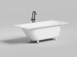 Ванна из искусственного камня Salini Ornella Kit S-Stone 102424M 170x80см белый матовый