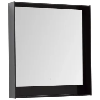 Зеркало с подсветкой Aquanet Милан 306387 80 см чёрный