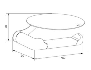 Держатель туалетной бумаги IDDIS Noa NOAWT00i43 белый матовый