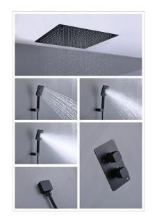 Душевая система Timo Petruma SX-5029/17SM с термостатом золото матовое