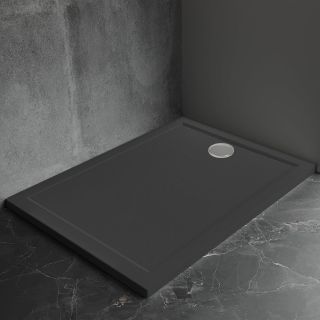 Душевой поддон Veconi Pietra B, 1200x800x30, искусственный камень, черный
