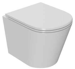 Подвесной унитаз Point Виктория PN41061 безободковый белый