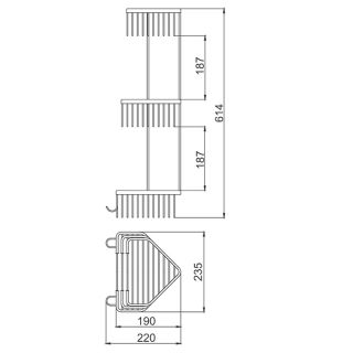 Полочка для ванной Frap F351-2 хром