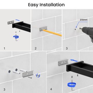 Полотенцедержатель двойной Timo Selene 14052/03 чёрный матовый