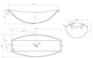 Прозрачная ванна ABBER Kristall AT9704Opal подвесная 180x80см коричневый