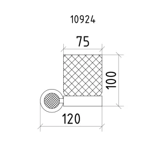 Стакан для зубных щёток Boheme Royal Cristal 10924-G-B золото/чёрный
