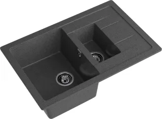 Мойка кухонная GranFest CLASSIC Q-775KL графит