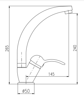 Смеситель для кухни Rav Slezak Labe L006.5/3Z золото