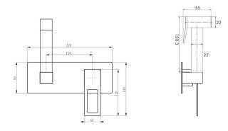 Гигиенический душ со смесителем Boheme Q 147-WCR.2 хром