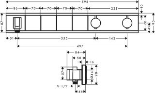 Смеситель для душа Hansgrohe RainSelect 15357000 хром