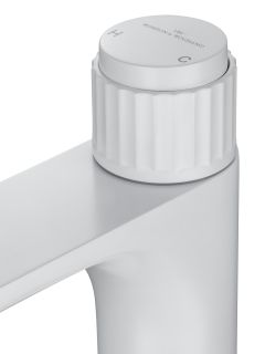 Смеситель для раковины Wonzon & Woghand Click WW-A40412-MW белый матовый