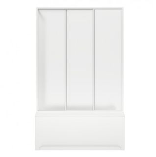 Шторка на ванну Bas Кэмерон 120 3 створки пластик Вотер