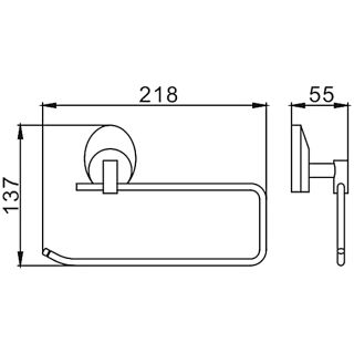Держатель для бумажных полотенец Frap F1603-2 хром