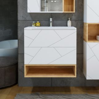 Ниша для пенала Бриклаер Кристалл 4627125415906 80 см дуб бунратти