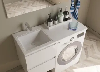 Раковина над стиральной машиной Эстет Даллас ФР-00001741 Л 110см белый