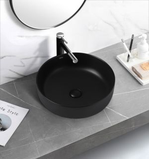 Раковина ABBER Bequem 45см чёрный матовый AC2100MB