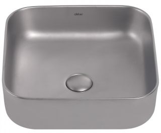 Раковина ABBER Rechteck AC2211MS 39см серебро матовое