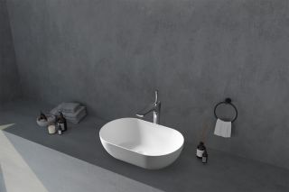 Раковина ABBER Stein AS2611 56см белый матовый