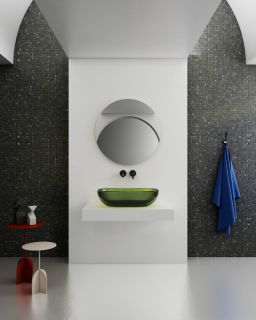 Раковина ABBER Kristall AT2805Emerald 60см зелёный