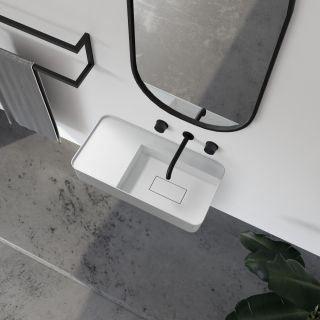 Подвесная раковина ABBER Stein AS2627-0.8 80см белый матовый