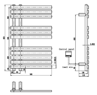 Электрический полотенцесушитель Boheme Venturo 723-G золото