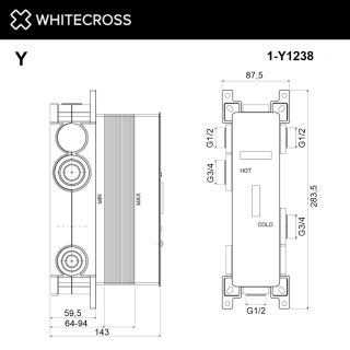 Встраиваемая часть WHITECROSS 1-Y1238