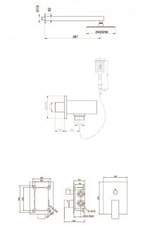 Душевой комплект BelBagno Romano ROM-DSET-CRM хром
