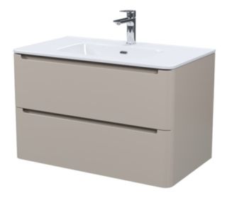 Подвесная тумба с раковиной IDDIS Edifice EDI80C0i95K 80см капучино