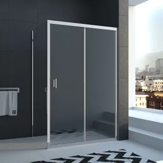 Душевой уголок Veconi Rovigo RV-040, 1400х900х1850, хром, стекло прозрачное