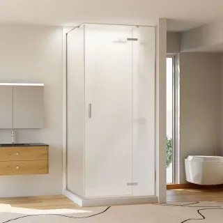 Душевой уголок Veconi Rovigo RV-073R/R, 900х800х1950, хром, стекло дождь