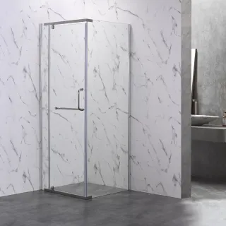 Душевой уголок Veconi Rovigo RV-18, 1000x1000x2000, хром, стекло прозрачное