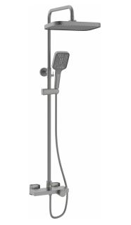 Душевая стойка Rose R1896T-6 с термостатом пепельный