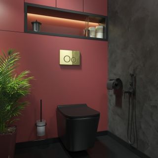 Клавиша смыва IDDIS Unisteel 001 UNS01GGi77 золото