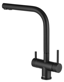 Смеситель для кухни Swedbe Selene Plus 8144B с каналом для подключения фильтра чёрный