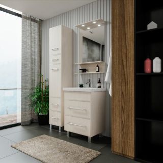 Тумба под раковину Бриклаер Чили 4627125414992 60 см светлая лиственница