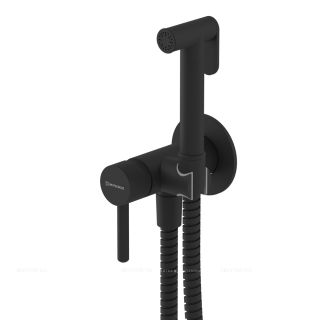 Гигиенический душ Whitecross Y black SYSYBI2BL со смесителем, матовый черный