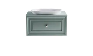Тумба с раковиной Astra-Form Шарм 4631177714948 70 см зелёный матовый