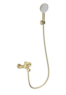 Смеситель для ванны с душем Wonzon & Woghand Alfa WW-AE3204-BG брашированное золото